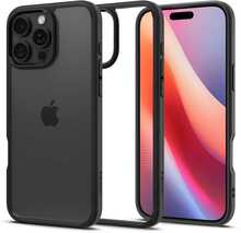 Telefoniümbris Spigen Ultra Hybrid ACS07996, Apple iPhone 16 Pro Max, must matt