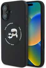 Telefoniümbris Karl Lagerfeld Liquid Silicone K&CH Heads MagSafe, Apple iPhone 16, must
