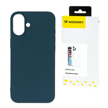 Telefoniümbris Wozinsky Liquid Silicone MagSafe, Samsung Galaxy S25+, sinine 5907769369995