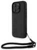 Telefoniümbris BMW BMHCP16X23RMRLK Signature Leather Wordmark Cord, Apple iPhone 16 Pro Max, must