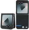 Telefoniümbris BMW M PU Carbon Blue Line, Samsung Galaxy Z Flip 6, must