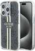 Telefoniümbris Guess IML 4G Gold Stripe GUHCP15LH4PSEGK, iPhone 15 Pro, must