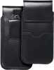 OEM ROYAL nahast universaalne tasku klapiga, must, XL, iPhone 11/12/13/Samsung S7 Edge