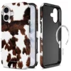 Tech-Protect Lamano MagSafe ümbris, Apple iPhone 17, Soft Herd, pruun/valge