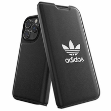 Telefoniümbris Adidas OR Booklet Case BASIC 50182, Apple iPhone 14 Pro, must/must-valge