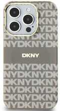 Telefoniümbris DKNY PC/TPU Repeat Pattern Tonal Stripe Mag Case, Apple iPhone 14 Pro, pruunikaskollane