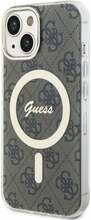 Telefoniümbris Guess GUHMP15SH4STW IML 4G MagSafe, Apple iPhone 15, pruun