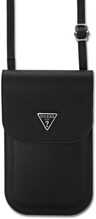 Telefonikott Guess PU Grained Triangle Logo, must