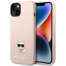 Karl Lagerfeld Silicone Choupette Body KLHCP14MSLCTPI ümbris, Apple iPhone 14 Plus/15 Plus 6.7, heleroosa