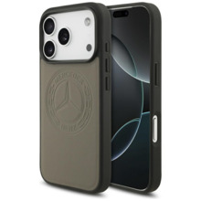 Mercedes Leather Vintage Logo MagSafe ümbris, Apple iPhone 17 Pro, taupe