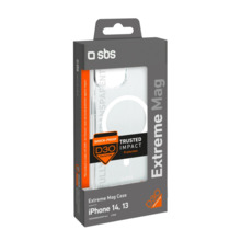 Telefoniümbris SBS D3O MagSafe, Apple iPhone 14/13, läbipaistev