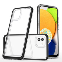 Telefoniümbris HURTEL 3in1, Samsung Galaxy A03, must raam