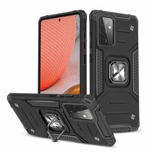 Telefoniümbris Wozinsky Ring Armor Case Kickstand, Samsung Galaxy A72 4G, must
