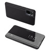 Clear View Case flipümbris, Xiaomi Redmi Note 11 Pro+ 5G / 11 Pro 5G / Mi11i HyperCharge / Poco X4 NFC 5G, must