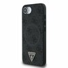 Telefoniümbris Guess PU 4G Strass Triangle Metal Logo, Apple iPhone 16e, must