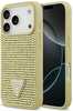 Telefoniümbris Guess Rhinestone Triangle Logo, Apple iPhone 17 Pro, kuldne