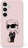 Telefoniümbris Karl Lagerfeld Silicone Graffiti Ikonik KLHMS25SPNYKGRTP, Samsung Galaxy S25, roosa
