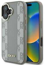 Telefoniümbris DKNY Checkered Pattern MagSafe DKHMP16SPCPVSLE, Apple iPhone 16, beež