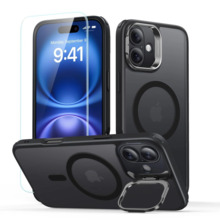 Telefoniümbris ESR Classic Hybrid Kickstand Halolock MagSafe, Apple iPhone 16, must