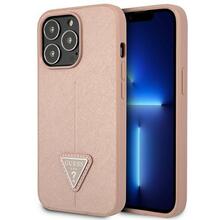 Telefoniümbris Guess Saffiano Triangle Logo GUHCP14XPSATLP, Apple iPhone 14 Pro Max, roosa