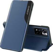 Telefoniümbris Hurtel Eco Leather View Case, Xiaomi Redmi Note 11 Pro+ 5G, sinine
