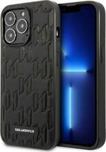 Telefoniümbris Karl Lagerfeld Monogram Plaque KLHCP13XMNMP1K, Apple iPhone 13 Pro Max, must