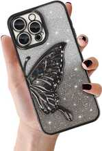 Telefoniümbris Tel Protect Butterfly Water, Apple iPhone 17 Pro, must
