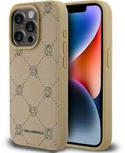 Telefoniümbris Karl Lagerfeld PU Karl Heads Pattern MagSafe, Apple iPhone 15 Pro Max, beež
