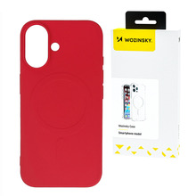 Wozinsky Liquid Silicone MagSafe ümbris, Samsung Galaxy S25 Ultra, punane