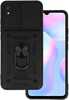 Telefoniümbris Slide Camera Armor TOPT, Xiaomi Redmi 9A, must