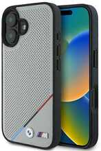 Telefoniümbris BMW M Perforated Tricolor Line MagSafe, Apple iPhone 16, hall