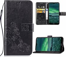 Telefoniümbris Samsung Galaxy A15 4G/5G Flower Book, must