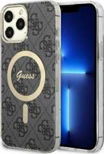 Telefoniümbris Guess 4G MagSafe GUHMP13XH4STK, Apple iPhone 13 Pro Max, must