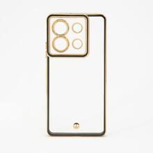 iLike TPU+PC ümbris kaamera kaitsega, Xiaomi Poco X6 Pro, läbipaistev must