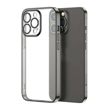 Telefoniümbris Joyroom JR-14Q3, Apple iPhone 14 Plus 6,7, must, metallraamiga
