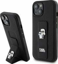 Telefoniümbris Karl Lagerfeld Gripstand Saffiano KLHCP15SGSAKCPK, Apple iPhone 15, must