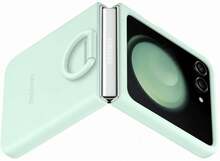 Telefoniümbris Samsung Silicone Cover with Ring PF731TME, Galaxy Flip 5, Ocean Green