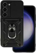 Telefoniümbris Slide Camera Armor, Samsung Galaxy S23 Plus, must, Armor