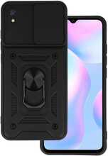 Telefoniümbris Slide Camera Armor TOPT, Xiaomi Redmi 9A, must