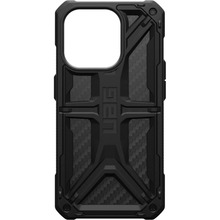 Telefoniümbris Urban Armor Gear UAG Monarch, Apple iPhone 15 Pro, must carbon