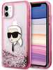 Telefoniümbris Karl Lagerfeld Glitter Karl Head, Apple iPhone 11/XR, roosa