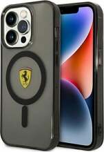 Telefoniümbris Ferrari FEHMP14XURKK Translucent MagSafe, Apple iPhone 14 Pro Max, must