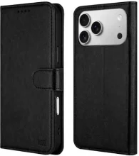 Telefoniümbris HDD Clasp Wallet Case, Apple iPhone 12/12 Pro, must