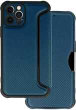 Telefoniümbris Razor Carbon Book, Apple iPhone 12 Pro, sinine, TOPT