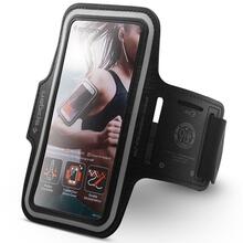 Spigen A703 Dynamic Shield spordikäepael, 6.9 tolli, must