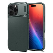 Telefoniümbris Spigen Optik Armor MagSafe ACS08150, Apple iPhone 16 Pro, roheline