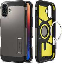 Telefoniümbris Spigen Tough Armor MagSafe ACS08215, iPhone 16, gunmetal