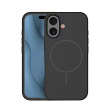 TFO Silicone Thin Mag D448 ümbris, Apple iPhone 16 Pro Max, must