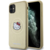 Hello Kitty Leather Kitty Head MagSafe ümbris HKHMN61PGHCKD, Apple iPhone 11/XR, kuldne