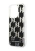 Telefoniümbris Karl Lagerfeld Liquid Glitter Monogram KLHCP14LLMNMK, Apple iPhone 14 Pro, must